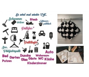 Stickserie ITH - Putztücher Putzlappen